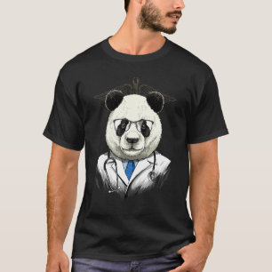 Camiseta Médico do Cirurgião Giant Panda Dr. MD Animal
