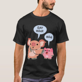 Camiseta Médico e Doente da Porca de Cartoon em Bonito
