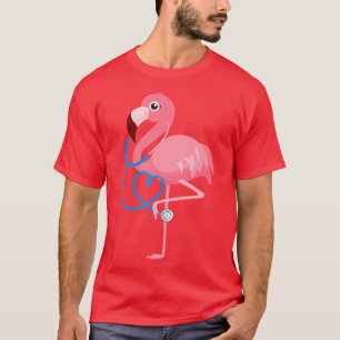 Camiseta Médico Enfermeiro Pediatras Flamingo