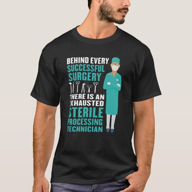 Camiseta Médico Esgotado pelo Técnico de Processamento Esté (Frente)
