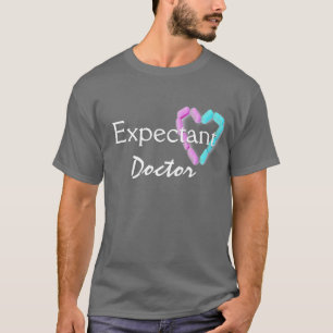 Camiseta Médico Esperado Em Cinzas Escuras