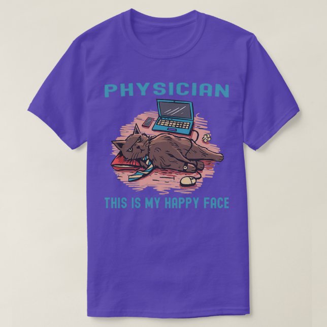 Camiseta Médico Este É O Meu Rosto Feliz (Frente do Design)