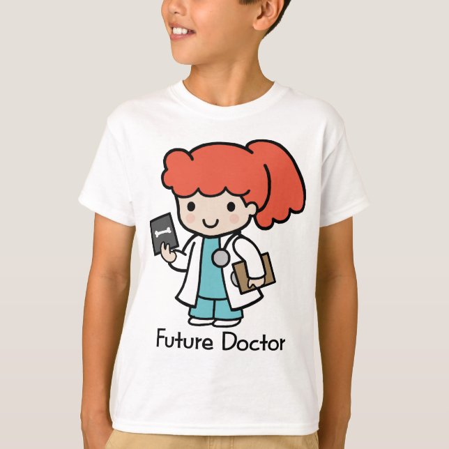 Camiseta Médico Futuro - Rapariga (Frente)