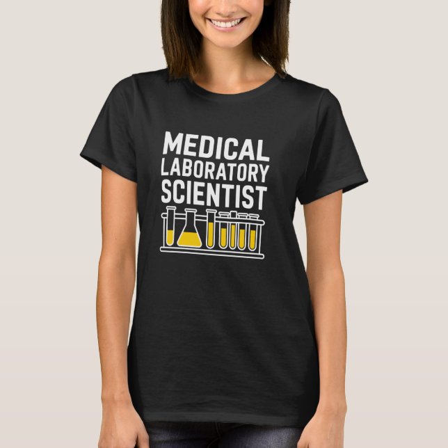 Camiseta Médico Laboratório Científico, Laboratório Técnico (Frente)