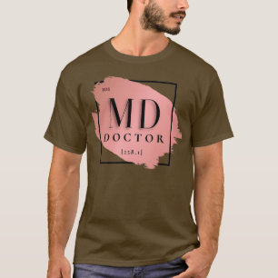 Camiseta Médico MD Vers 2 Periodi Minimalista Único