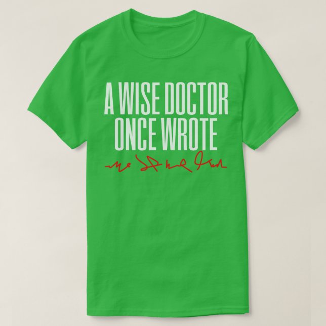 Camiseta Médico Médico Manual (Frente do Design)