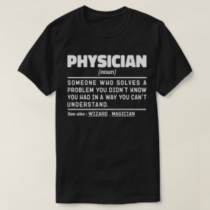Camiseta Médico Noun Profissional Clínica, Citação de Humor