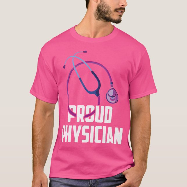 Camiseta Médico Orgulhento, Médico Médico Médico Estudante  (Frente)