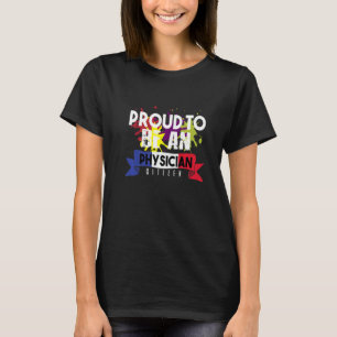 Camiseta Médico orgulhoso Trabalhador de Carreira Cidadão P