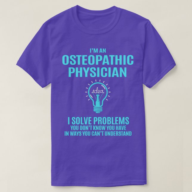 Camiseta Médico Osteopático Eu Resolvo Problemas Item Prese (Frente do Design)