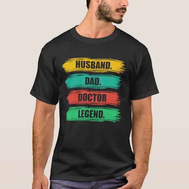 Camiseta Médico Pai de Marido Estudantes da Faculdade de Me (Frente)