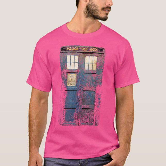 Camiseta Médico Que Cosplay Tardis Incomoda O Tempo-Viajant (Frente)