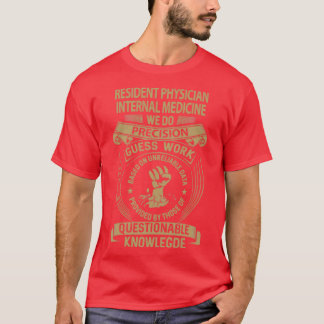 Camiseta Médico Residente Medicina Interna Que Fazemos Exat