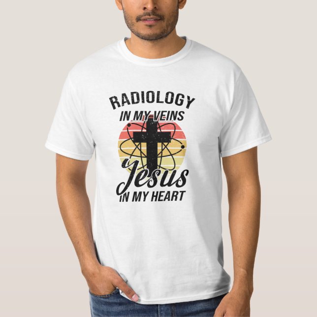 Camiseta Médico Sanitário Radiologista de Raio-X Retroativo (Frente)