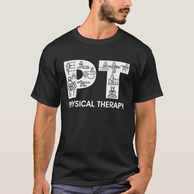 Camiseta Médico Terapêutico Físico PTA Presente PT Físico (Frente)