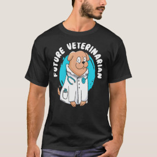 Camiseta Médico Veterinário Veterinário Veterinário Futuro 