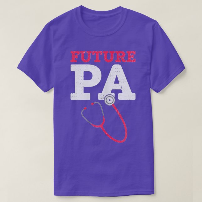 Camiseta Médicos futuros Assistente de Presente Mulheres PA (Frente do Design)