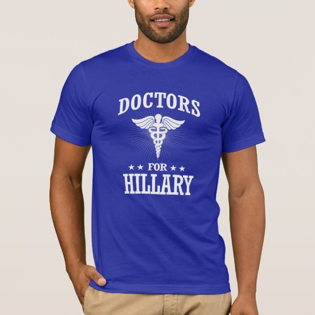CAMISETA MÉDICOS PARA HILLARY (Frente)