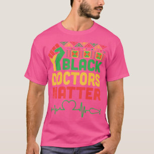 Camiseta Médicos Pretos Com Frequência De Pulso Superior Au