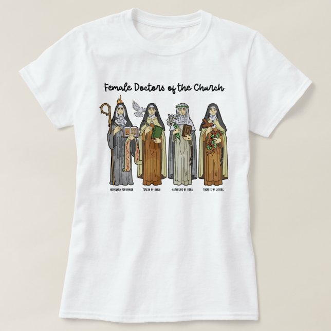 Camiseta Médicos Santos da Igreja (Frente do Design)