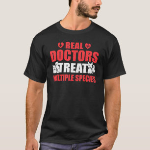Camiseta Médicos Verdadeiros Tratam Vete Vet De Várias Espé