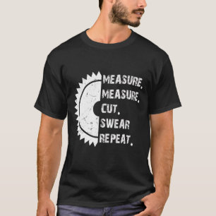 Camiseta Medida Medida Cortar Suar Repetir Repetição de Han