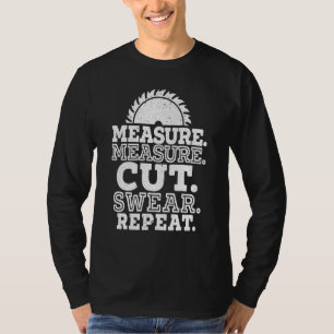 Camiseta Medida Medida Medida Cortar Repetição De Juro Para