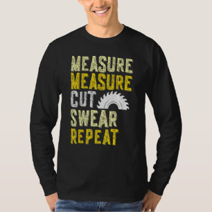 Camiseta Medida Medida Medida Cortar Repetição De Suor Para