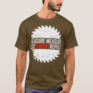 Camiseta Medida Medida Medida Cortar Repetição de Supressão