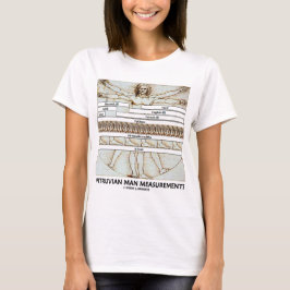 Camiseta Medidas do homem de Vitruvian (Leonardo da Vinci)
