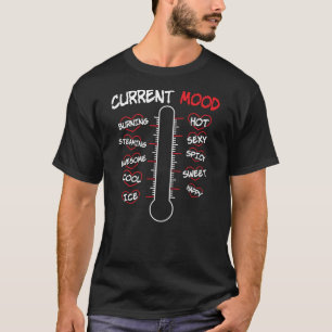 Camiseta Medidor bonito do amor do termômetro do humor do
