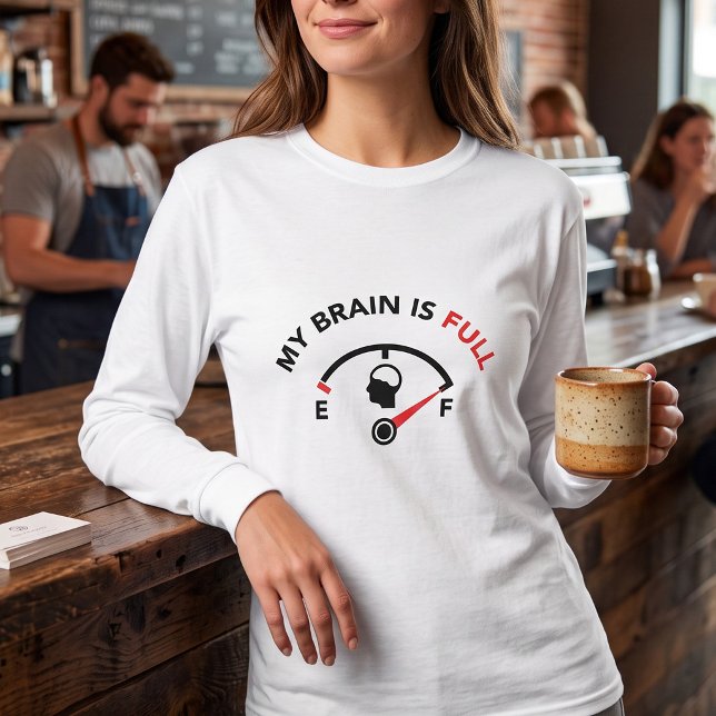 Camiseta Medidor de Combustível Sarcástico - Atingiu a Capa (Criador carregado)