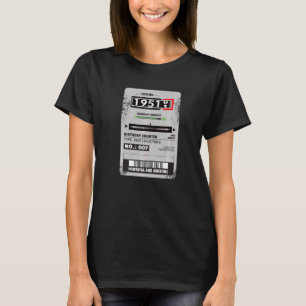 Camiseta medidor de eletricidade Aniversário do medidor de