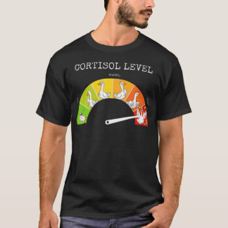 Camiseta Medidor de Estresse do Ganso Bobo Saúde Mental Bai