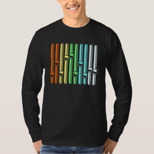 Camiseta Medidor de Som Vu de Engenheiro de Áudio Colorido