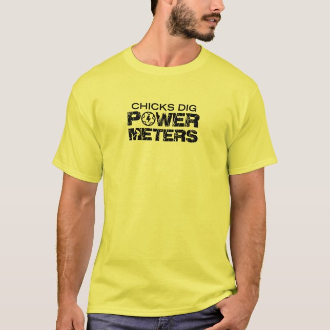 Camiseta Medidores de energia de pintinhos (Frente)