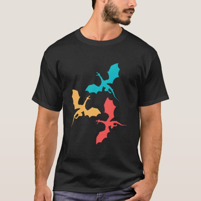 Camiseta Medieval Dragons Fantasy Animals Youth (Frente)