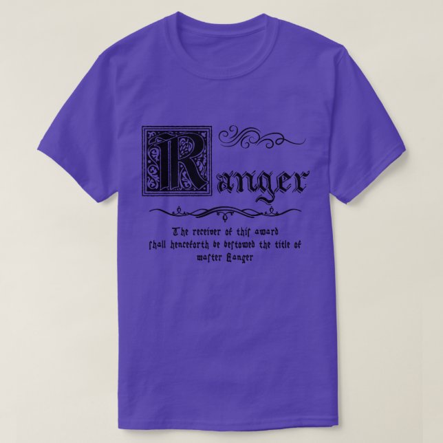 Camiseta Medieval Master Ranger (Frente do Design)