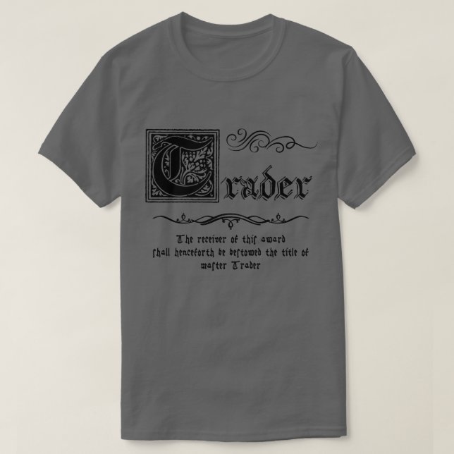 Camiseta Medieval Master Trader (Frente do Design)