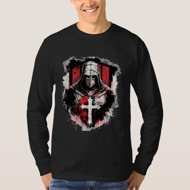 Camiseta Medieval Templar Knights Crusader (Frente)