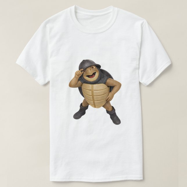 Camiseta Medieval Torin the Turtle (Frente do Design)