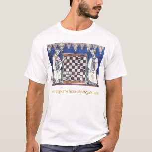 Camiseta medieval-xadrez