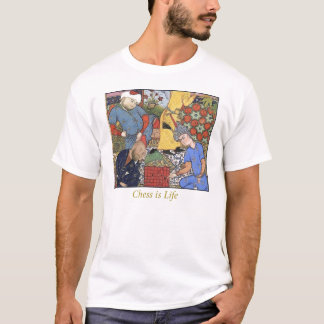 Camiseta medieval-xadrez-jogador