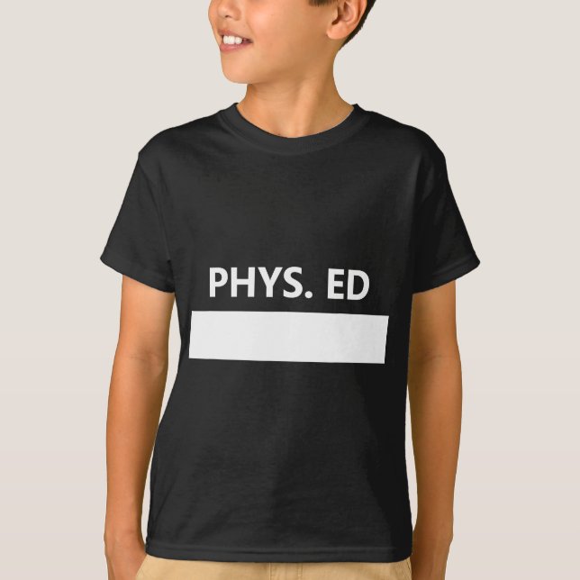 Camiseta Médio de Educação Física Escolar Uniforme da Class (Frente)