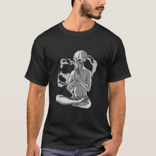 Camiseta Meditação Alien de Yoga