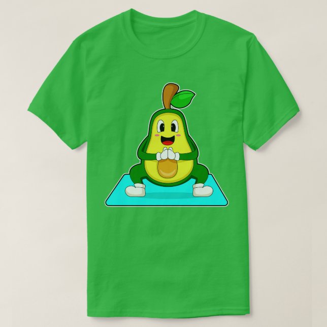 Camiseta Meditação Avocado Yoga (Frente do Design)