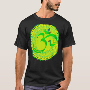 Camiseta Meditação budista Om Ohm Mandala