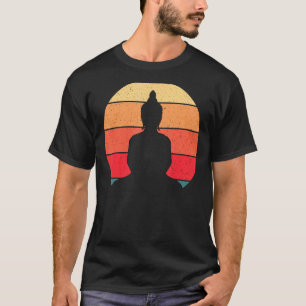 Camiseta Meditação Budista Vintage Buda Yoga Inner Peac