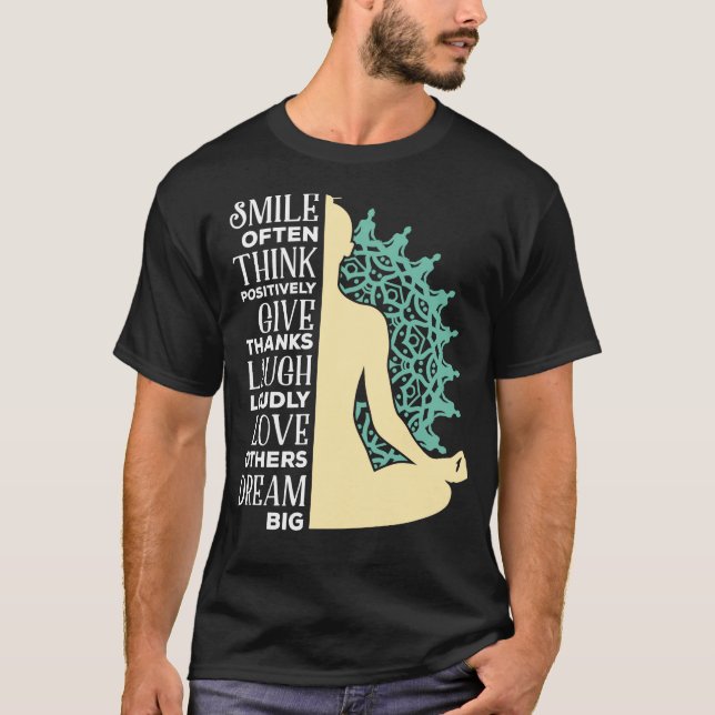 Camiseta Meditação Budista Yoga Cita Budismo Zen (Frente)