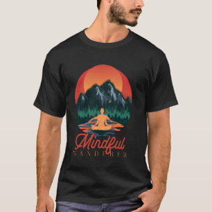 Camiseta Meditação Caminhada Hiking Amante da Natureza Ao A